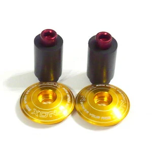 gobike88 XON XBG-11 HandleBar End Caps/Plugs, for MTB, Gold, G94 - Picture 1 of 1