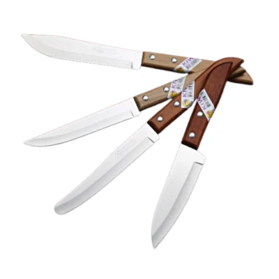 Cuchillo Kiwi Utensilios de Cocina Tailandeses Corte Verduras Frutas Acero Inoxidable Juego de 4 Cuchillas Foto 1 de 4