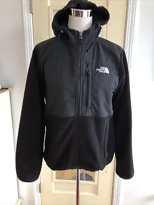 The North Face Polartec Fleece Full-Zip Black Hooded Jacket Women's Size M • 39.99€