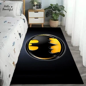 Batman Hallway Runner Rugs Bedside Carpet Washable 2X6 FT Rubber Backing NEW - Picture 1 of 5