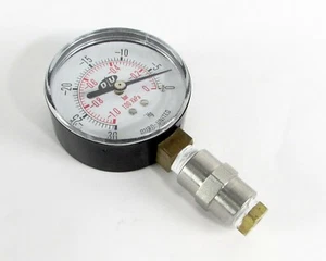 Medidor de presión Duro-United - 0 a -1 bar, 100 kPa, 0 a -30 Hg - Imagen 1 de 3