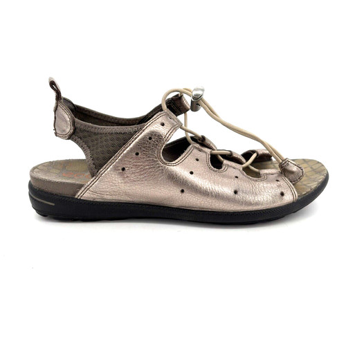 Scarpe sandali elastici donna 8 8 5 39 Ecco Jab Toggle oro metallizzato slingback