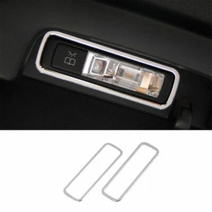 Silver Aluminum Rear Reading Light Lamp Frame Trim For Benz C-Class 2015-2021 - Picture 1 of 8