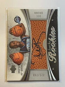 Dee Brown 2006-07 UD Sweet Shot Rookie Auto #ed /799 JAZZ #101 RC - Picture 1 of 2