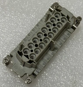 ILME CNEF-16T CNE BUCHSE RECHTECKIGER EINSATZ GRÖSSE 77,27 16 PIN 16 AMPERE SCHRAUBE - Bild 1 von 8