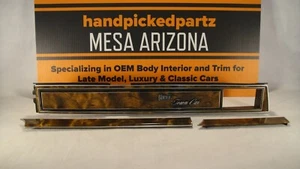 1981-1989 LINCOLN TOWN CAR WOODGRAIN DASH TRIM MOLDING SET - 3 PC - Picture 1 of 8