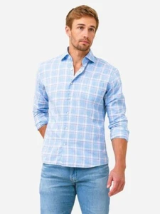 Camisa deportiva suave de verano Peter Millar Crown Kenton azul talla XL - Imagen 1 de 16