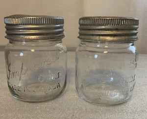 Nice Vintage Improved GEM Made in Canada Canning Pint Jar’s w/Glass Lid Lot Of 2 - Picture 1 of 10