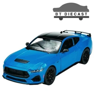 WELLY 2024 FORD MUSTANG GT 5.0 1/24 - 1/25 DIECAST MODEL CAR BLUE 24123 - Picture 1 of 5