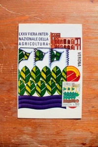 GEDENKKARTE LXXV INTERNATIONALE MESSE LANDWIRTSCHAFT VERONA 73 (F130853 - Bild 1 von 2