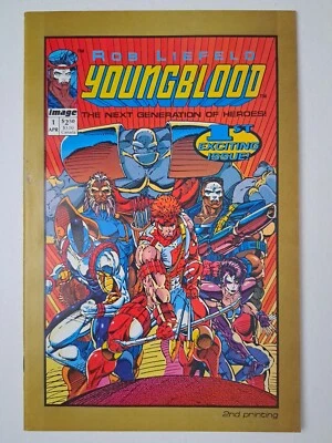 Youngblood #1 2nd Print Gold Cover Variant! -  Combined Shipping + Great Pics! - Image 1 of 2