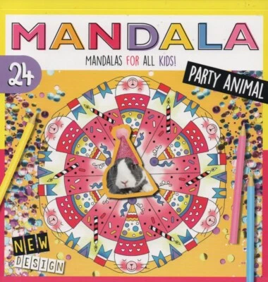 MANDALA: MANDALAS FOR ALL KIDS "PARTY ANIMAL" PARA TODOS LOS NIÑOS HOLANDÉS LIBRO #532076 - Imagen 1 de 2