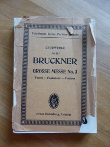 Noten Anton Bruckner Grosse Messe No 3 F moll Chorwerke No 11 Eulenburg - Bild 1 von 6