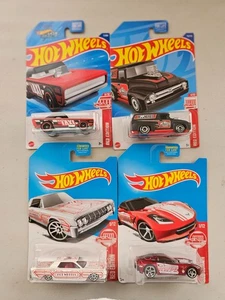Hot Wheels Lot 4x Red Edition Taxi / Mooneyes / Lincoln / Corvette A4 - Picture 1 of 1