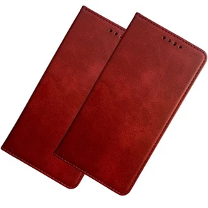 Leder Etui für Apple iPhone 12 - Smartphone Handy Tasche Case Cover Schutzhülle - Picture 1 of 15