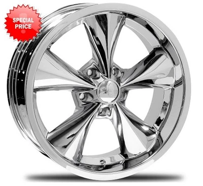 BLEM - BOYD CODDINGTON Junkyard Dog 15X8 5x120.65 ET0 Chrome (Quantity of 1) - Image 1 of 3