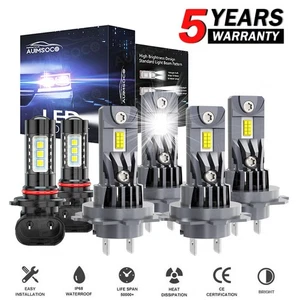 For Mercedes-Benz C230 2002-2007 6* Combo LED Headlight Fog Light Bulbs Kit - Picture 1 of 16
