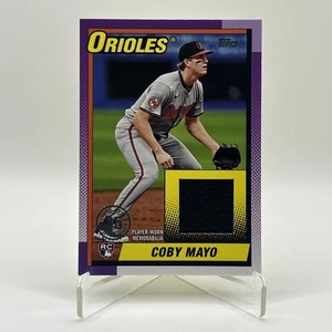 2025 Topps Serie 1 #T90R-CM Coby Mayo RC 1990 Topps Béisbol Reliquia Orioles - Imagen 1 de 11