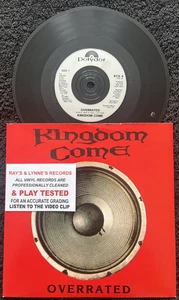 Kingdom Come – Overrated 7'' Vinyl 1989 CLEANED/PLAY TESTED NM/EX VIDEO CLIP - Foto 1 di 8