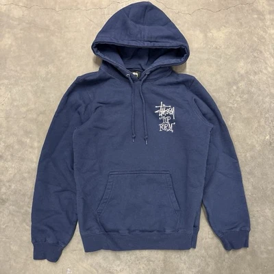 Sudadera con Capucha Stussy “Top Form” Azul Marino Bordada - Talla XS Foto 1 de 4