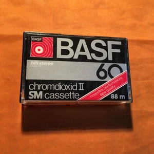 BASF chromdioxid II 60 SM Cassette,IEC II/High Position,sehr guter Zustand,1979 - Picture 1 of 6