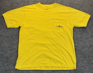 Tommy Bahama Men’s Medium Pocket T-Shirt Yellow Palm Logo Cotton - Picture 1 of 7