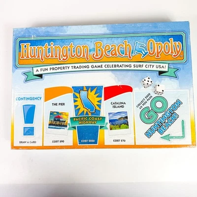 Huntington Beach-Opoly Monopoly Board Game Complete Ages 8 & Up - Image 1 of 4