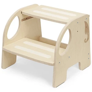 Tritthocker mit 2 Stufen Holzhocker für Kinder Montessori Hocker ab 2 Jahre - Bild 1 von 7