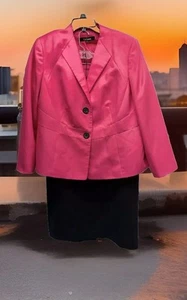 LE SUIT Skirt Suit Plus Size 16W Two Piece Set Elastic Waist 34X26.5 Executive - Picture 1 of 21