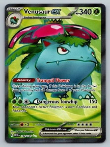 Venusaur ex 182/165 Sv: Scarlet & Violet 151 Holo - Picture 1 of 2