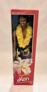 Vintage Mattel Barbie Tropical Ken African American Doll New In Box 1985 - Bild 1 von 13