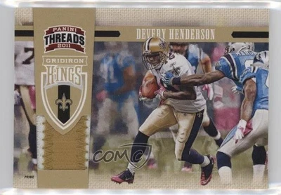 2011 Panini Threads Pro Gridiron Kings Materials Prime /99 Devery Henderson #42 - Image 1 of 2