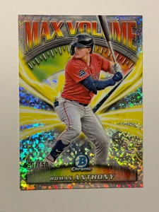 2025 Bowman Chrome - Roman Anthony - Max Volume Mini Diamond /150 MV-8 Red Sox - Foto 1 di 2