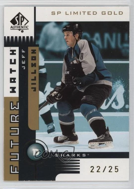 2001-02 SP Authentic Future Watch Gold Limited /25 Jeff Jillson #170 Rookie RC - Image 1 of 2