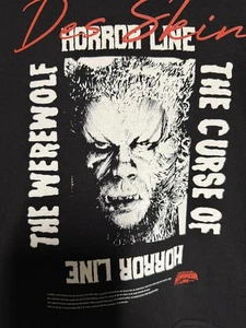 Felpa con cappuccio Horror Line La maledizione del lupo mannaro nuova grafica film horror M - Foto 1 di 7