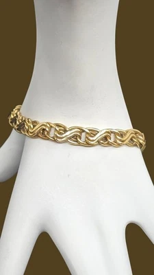 Custom 14K Gold Milor Italy Chain Bracelet – 7.5” – Estate Piece – 10.41g - Image 1 of 4