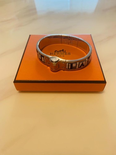 HERMÈS Bracciale Hermes Argento Cerniera Ottimo Usato Senzala Scatolai G 7ollici