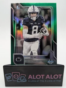 Bowman Chrome University Trebor Peña Green Refractor 33/99 Penn State 2025 - Imagen 1 de 5