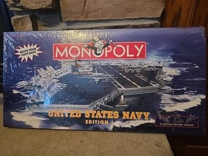 MONOPOLY U.S. Navy Edition Board Game Parker Brothers 1998 Pewter Token NEW - Picture 1 of 11
