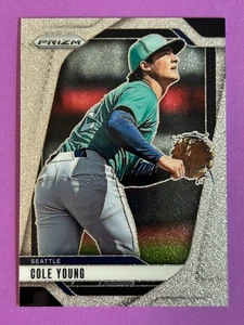 Cole Young 2025 Panini Prizm (SSP, RC) Silver Glitter Prizm #280 Seattle Mariners - Imagen 1 de 2
