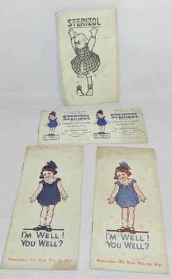 vtg STERIZOL ADVERTISING LOT Cure All Medicine Antiseptic FOSTORIA OHIO - Image 1 of 4