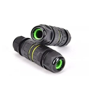 M16 3 Pin IP68 Wasserdicht Abzweigdose Kabelgehäuse Elektrostecker 240V UK - Bild 1 von 21