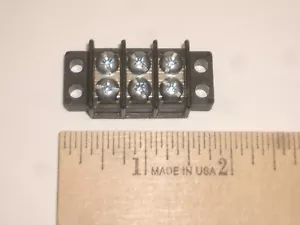 PHILMORE 13-1403 3 POLOS 30A DOBLE FILA TERMINAL TIRA BARRERA - Imagen 1 de 3