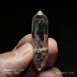 13g natürlicher klarer Skelettkristall Quarz doppelt endend Heilung 4099 - Bild 1 von 18