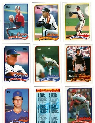 1989 Topps Baseball Trading Cards You Pick / Choose From List #s 251 - 500 /mb35 - Image 1 of 4