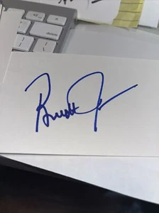 Brandt Jobe Signed 3x5 index Card - Picture 1 of 1
