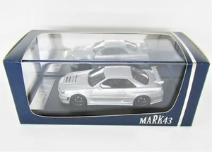 1:43 Mark43 Nissan Skyline GT-R R34 Z-Tune NISMO silver PM4345S Mini Car Japan - Bild 1 von 12