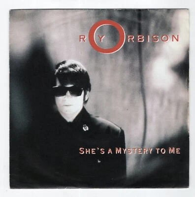 Roy Orbison - She's a mystery to me (7") 1989 UK - solid injection center - Photo 1/2