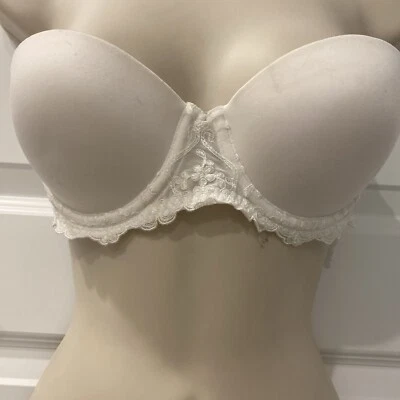 NEW WONDERBRA STRAPLESS UNDERWIRE PUSHUP BRA  Sz 32 A #7644 Embroidered - Image 1 of 4