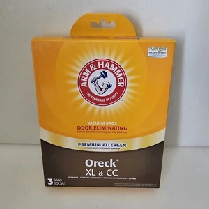 3 Arm & Hammer Premium Allergen Vacuum Bags for Oreck XL & CC New - Picture 1 of 3